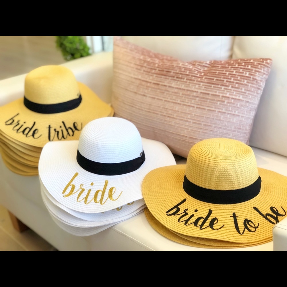 White bride sunhat